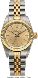 Rolex Oyster Perpetual 26mm 18k Gold and Stainless steel Champagne