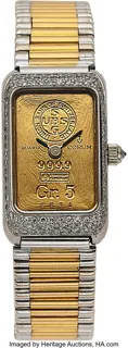 Corum Ingot 17mm 18k white gold and 18k yellow gold