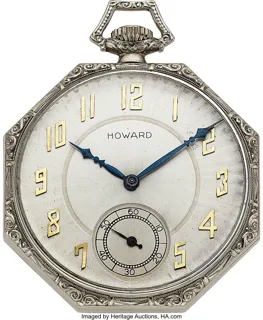 E. Howard Watch Co. 14k white gold Silver