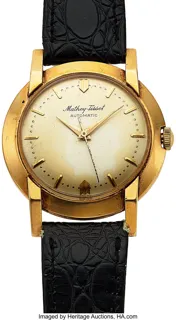 Mathey-Tissot 35mm 14k yellow gold Silver