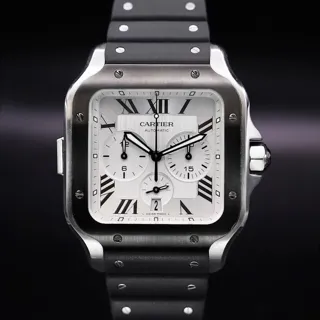 Cartier Santos WSSA0017 43.3mm Stainless steel Silver