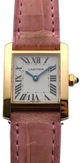 Cartier Tank Française 2385 20mm Yellow gold White