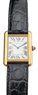 Cartier Tank Solo 3168 24mm Yellow gold White