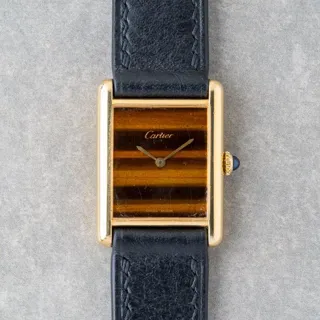 Cartier Tank 23.5mm Yellow gold Brown