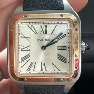 Cartier Santos Dumont W2SA0021 Rose gold Silver