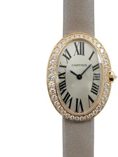 Cartier Baignoire WB520004 23mm Rose gold Silver