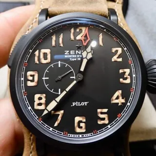 Zenith Pilot Type 20 GMT 96.2431.693/21.c738 Titanium Black