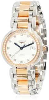 Longines PrimaLuna L8.113.5.89.6 Rose gold and Stainless steel Silver