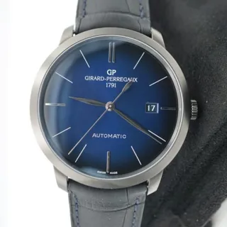 Girard-Perregaux 1966 49555-11-433-BH6A Stainless steel Blue