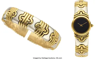 Anonymous 18k white gold and 18k yellow gold Black