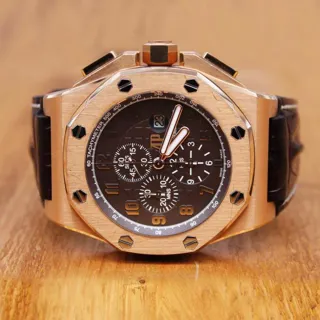 Audemars Piguet Royal Oak Offshore 26158OR.OO.A801CR.01 48mm Rose gold Brown