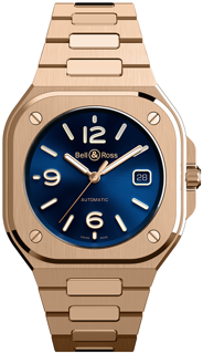 Bell & Ross Urban BR05A-BLU-PG/SPG Rose gold Blue