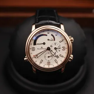 Blancpain Léman Réveil GMT 2841-3642-53B 40mm Red gold White