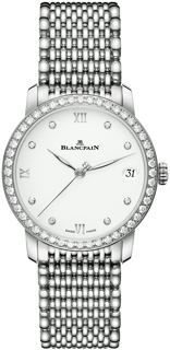 Blancpain Villeret 6127 4628 MMB Stainless steel White