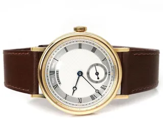 Breguet Classique 5907ba/12/984 34mm Yellow gold Silver