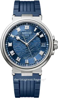 Breguet Marine 5517BB/Y2/5ZU 40mm White gold Blue