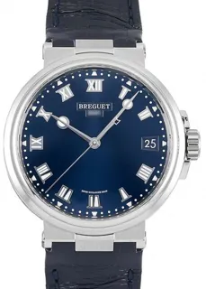 Breguet Marine 5517TI/Y1/9ZU 40mm Titanium Blue