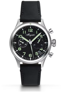 Breguet Type 20 G2057ST/92/3WU 42mm Stainless steel Black