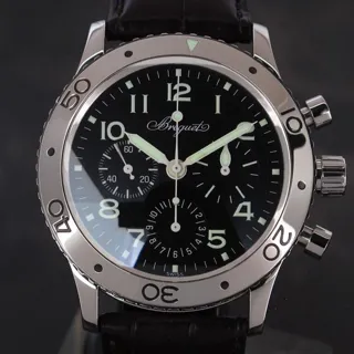 Breguet Type XX - XXI - XXII 3800 39mm Stainless steel Black