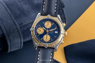 Breitling Chronomat D13048 Yellow gold and Stainless steel dark blue