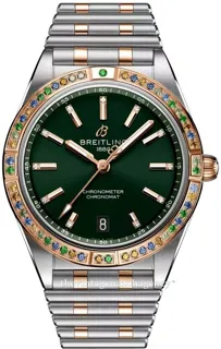 Breitling Chronomat U10380611L1U1 Stainless steel and Red gold Green