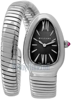 Bulgari Serpenti Tubogas 102824 35mm Stainless steel Black