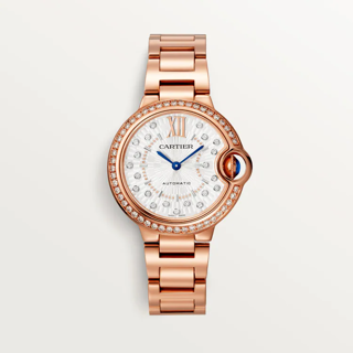 Cartier Ballon Bleu de Cartier WJBB0083 Rose gold Diamonds|Silver