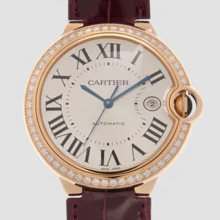 Cartier Ballon Bleu WJBB0035 42mm Rose gold Silver