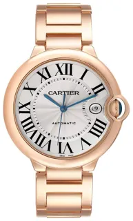 Cartier Ballon Bleu 42mm Rose gold Silver