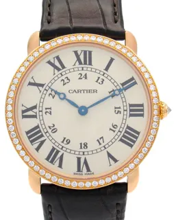 Cartier Ronde Louis Cartier WR000651 36mm K18PG (Rose Gold) Beige