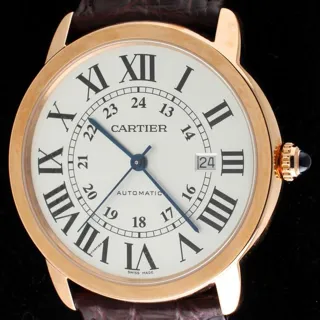 Cartier Ronde Solo de Cartier W6701009 42mm Rose gold Silver