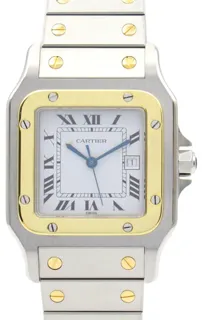 Cartier Santos 2961 29mm K18 Yellow Gold$Stainless Steel White