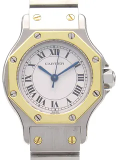 Cartier Santos 82037288 24mm K18 (Yellow Gold)$Stainless Steel White