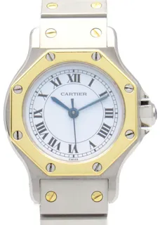 Cartier Santos 82037288 24mm K18 (Yellow Gold)$Stainless Steel White