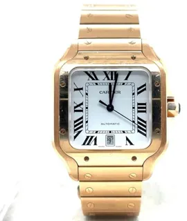 Cartier Santos de Cartier 40mm Rose gold Silver