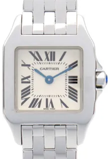 Cartier Santos Demoiselle W25064Z5 20mm Stainless steel Beige