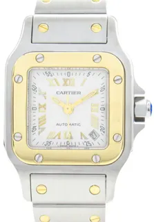 Cartier Santos W20045C4 24mm K18 Yellow Gold$Stainless Steel Silver