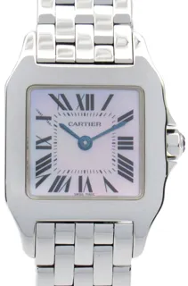 Cartier Santos W25075Z5 20mm Stainless steel Pink shell