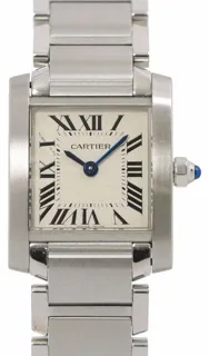 Cartier Tank Française W51008Q3 20mm Stainless steel White