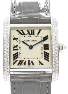 Cartier Tank Française WE100951 25mm K18WG (White Gold)