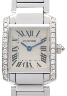 Cartier Tank Française WF1002S3 20.5mm K18WG (White Gold) Silver