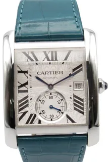 Cartier Tank W5330003 34.5mm Stainless steel Silver