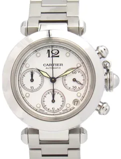 Cartier Pasha C Chrono W31039M7 Stainless steel White