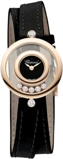 Chopard Happy Diamonds 209415-5004 Rose gold Black