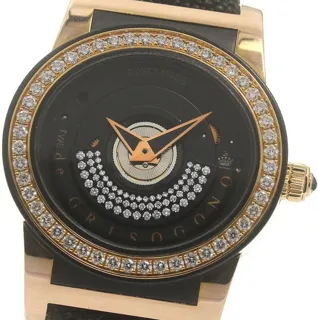 de Grisogono GRISOGONO 39mm Rose gold Black