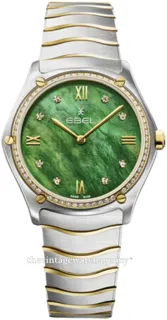 Ebel Sport Classic 1216546 33mm Yellow gold and Stainless steel Green