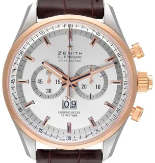 Zenith El Primero Rose gold and Stainless steel Silver