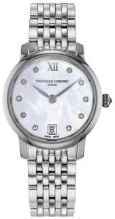 Frédérique Constant Slimline FC-220MPWD1S26B 30mm Stainless steel White