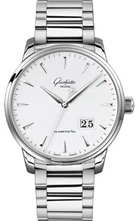 Glashütte Senator 1-36-03-05-02-71 Stainless steel White