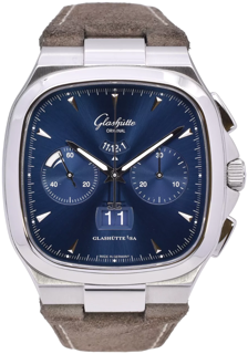 Glashütte Vintage 1-37-02-08-02-62 Stainless steel Blue